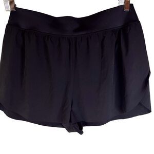 Athleta Black Shorts with Built‎ in Compression Short Size 1X NWOT